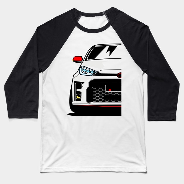 Yaris GR Gazoo Racing Baseball T-Shirt by gaplexio